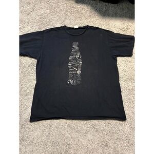 Coca Cola Graphic T Shirt Mens XL Black Coke Soda Advertising Tee Port & Company